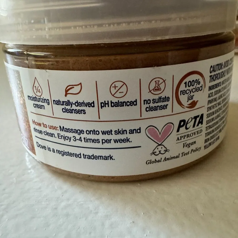 Dove Hot Cocoa Body Scrub Limited Edition Set of 3 New